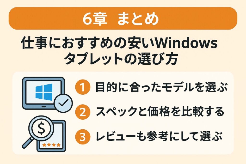 仕事におすすめの安いWindowsタブレットの選び方